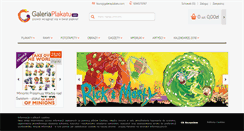 Desktop Screenshot of galeriaplakatu.com